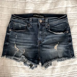 Express Daisy Dukes Cut Off Shorts